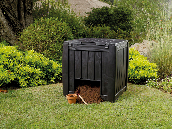 Компостер садовый Keter DECO COMPOSTER объем 340 л из пластика под дерево для дачи
